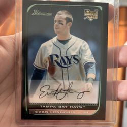 Evan Longoria Signed Card 
