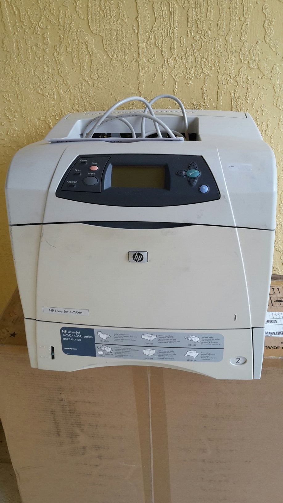 HP LaserJet 4350n Laser Printer.