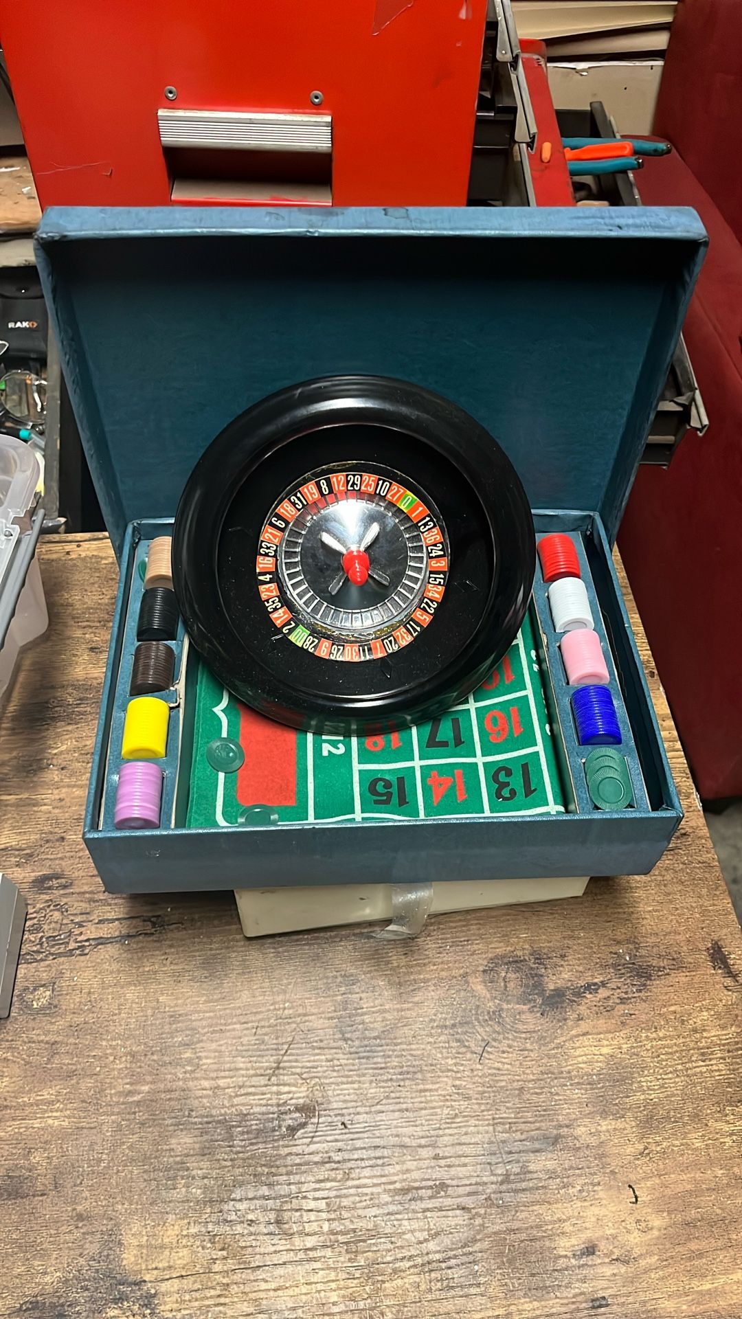 Miniature roulette set