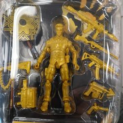 2021 Fortnite Gold Midas Hot Drop Action Figure + 8 Weapons