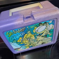 VINTAGE GARFIELD LUNCHBOX WITH THERMOS JIM DAVIS.