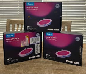 Govee Smart Recessed Lighting 4 Inch, LED Downlight 1100 Lumen, 4 Pack Work with Alexa & Google Assistant, Wi-Fi Bluetooth Direct Connect RGBWW Recess