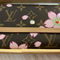 Blossom Pink and Brown Wallet 