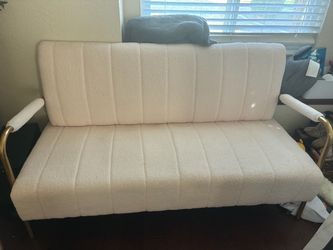 Light pink Australian cashmere Velvet love seat sofa