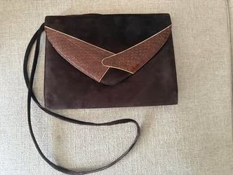 Vintage Raphael Salato Suede Crossbody Bag