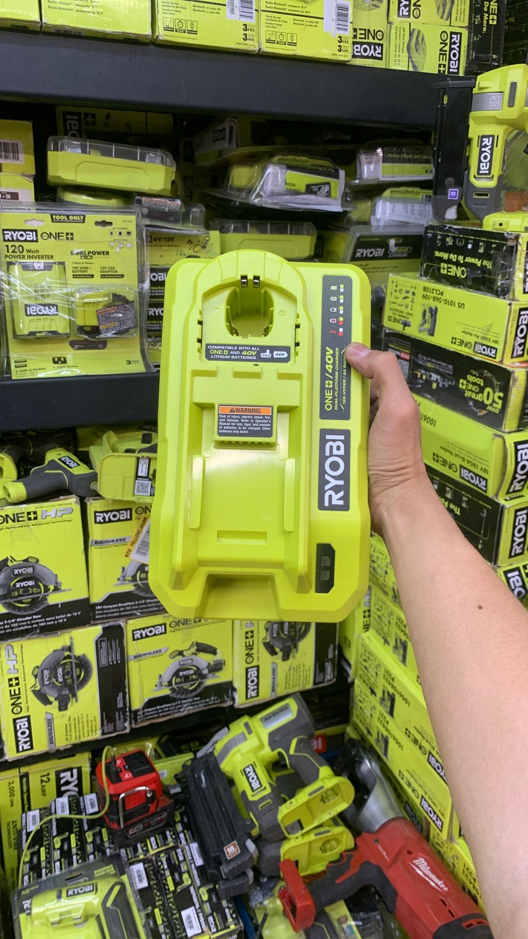 Ryobi 18V/40V Dual Platform Charger 12A Hyper/ 6A Rapid