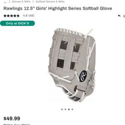 Rawlings 12.5 Softball Glove