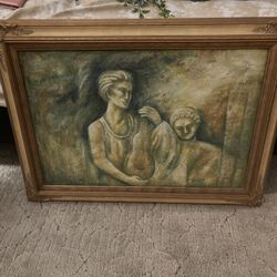 Painting With Gold Frame 