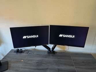 24in 100Hz Sansui Computer Monitors with stand