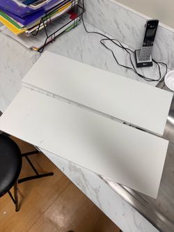 White Laminate Shelves Set of 3