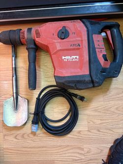 Hilti te 70 con cable nuevo y pala