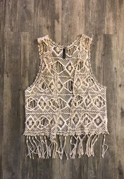Boho fringe vest