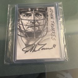 John Tavares Autographed Buffalo Bandits Sketch Card 