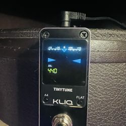 KLIQ Foot Pedal Tuner Guitar & Bass EX Condition