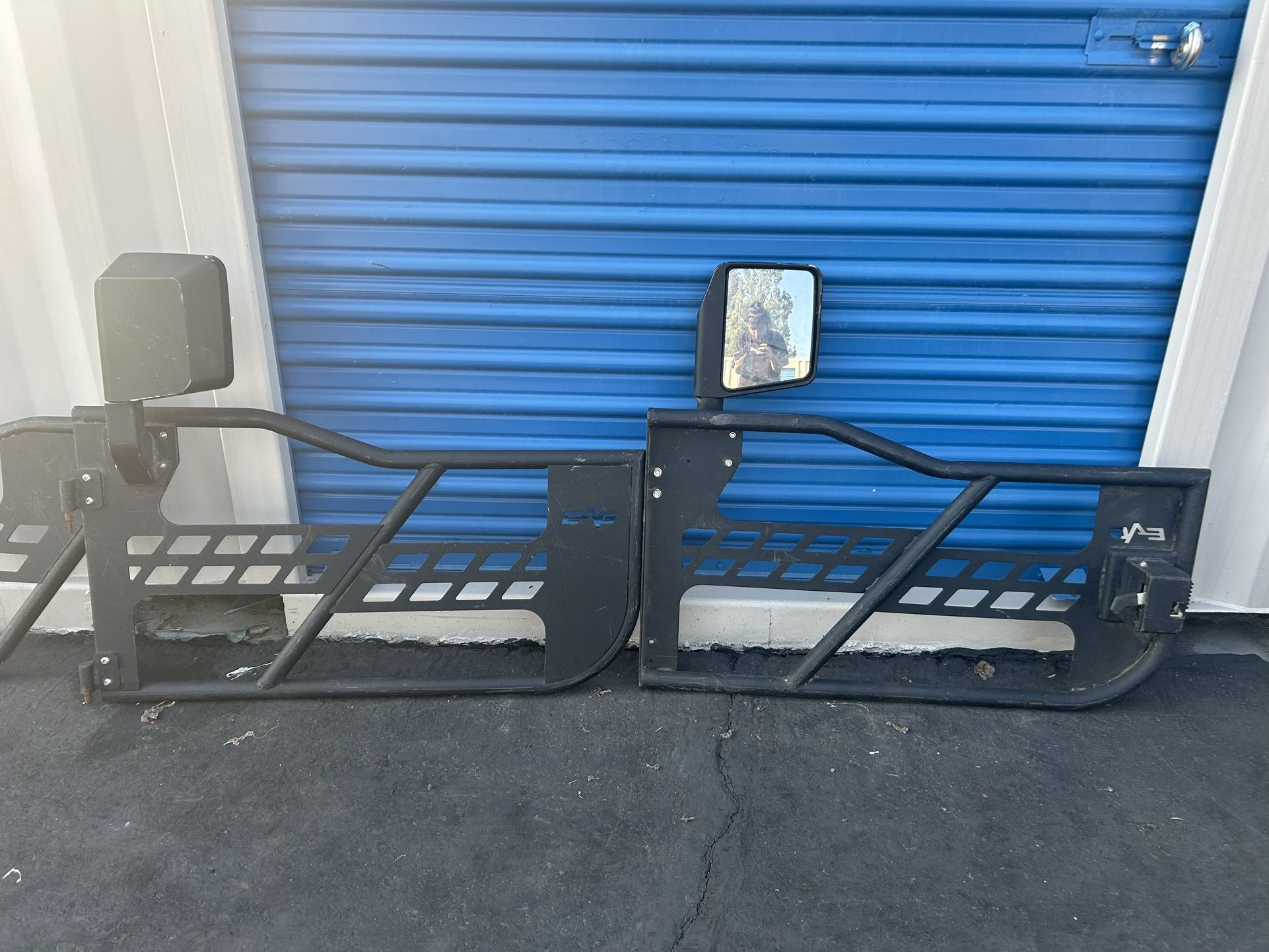 Barricade Tubular Safari Doors with Mirrors