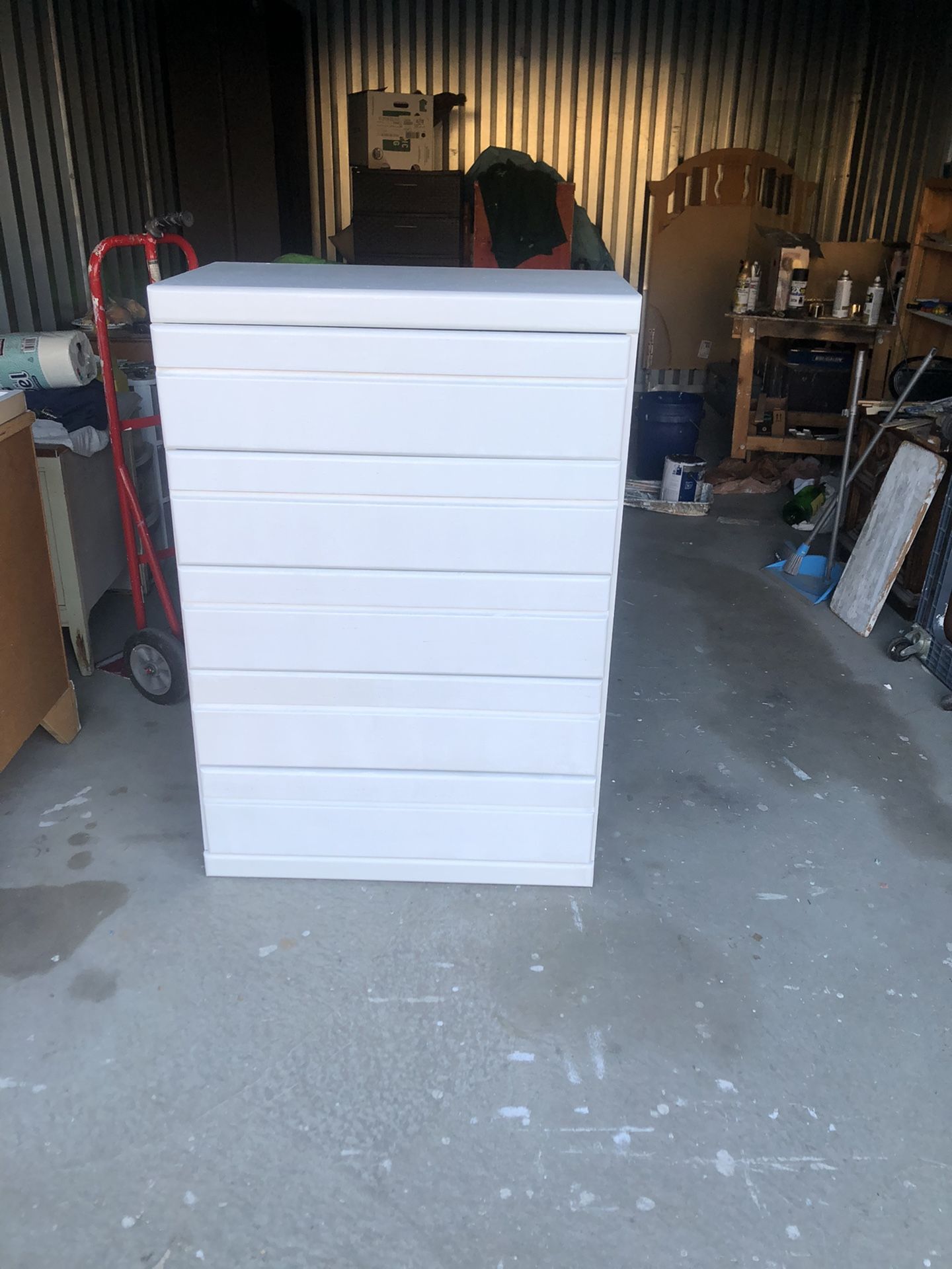 White 5 Drawer Dresser Solid Wood