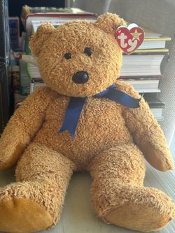 Rare Ty Beanie Buddy Brown Teddy Bear 14” inch