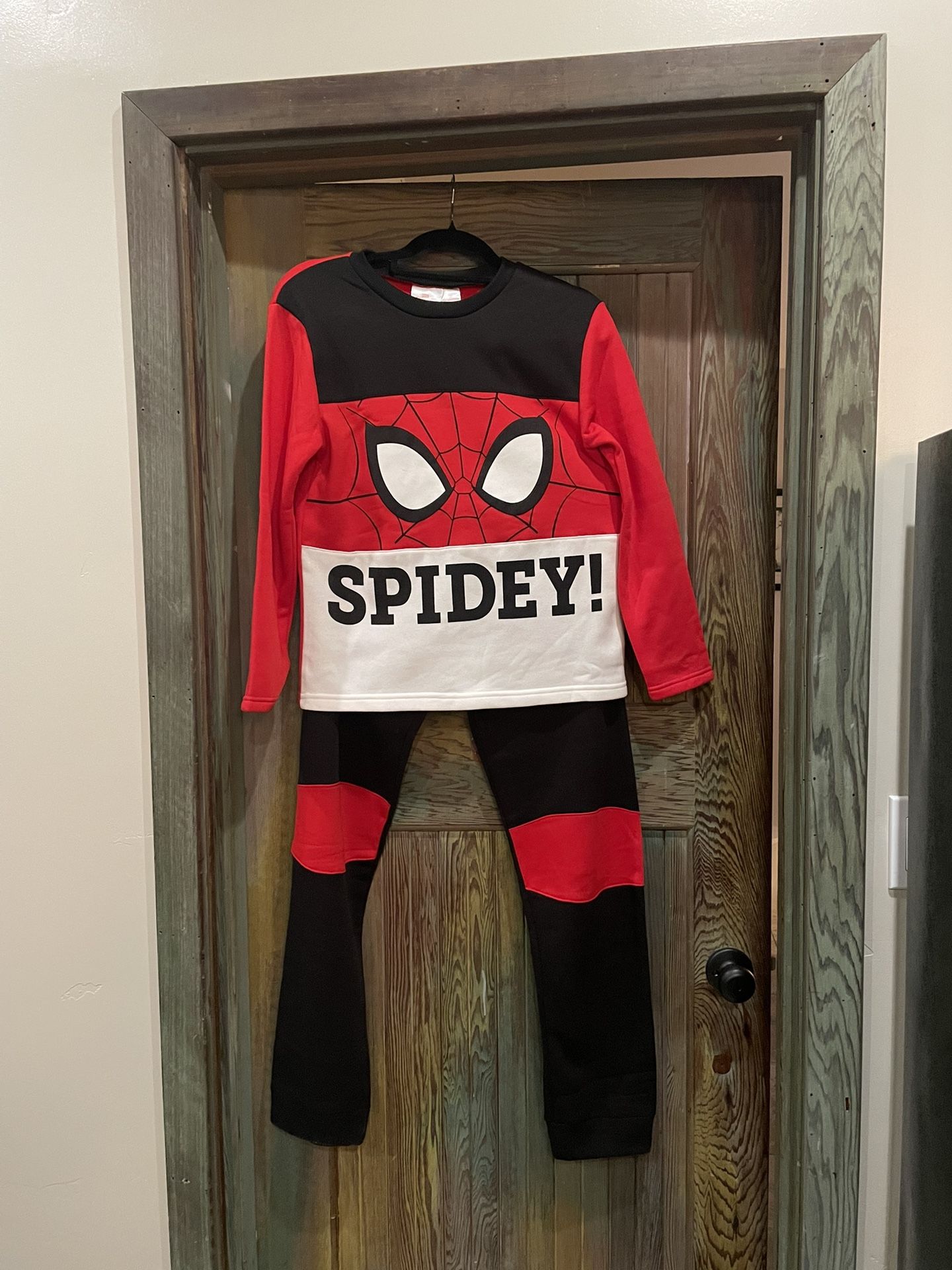 Spider Man “Spidey” Pjs Or Halloween Costume - Youth 14/16 Unisex