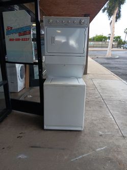 Double stacked washer dryer