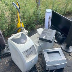 vacuums,printers, tv 