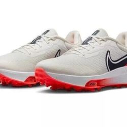 Nike Air Zoom Mens Size 10 Infinity Tour Golf Shoes White Crimson DC5221-041 NEW