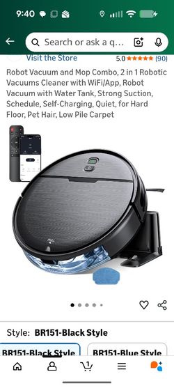 Unopened, Brand New Robot Vacuum Cleaner and Mop Combo $580  Retail + tax