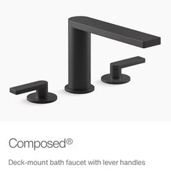 Kohler Tub Filler Matte Black