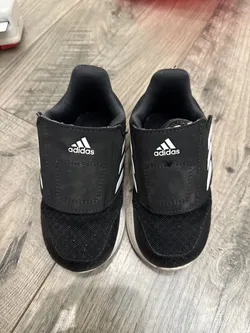 Adidas Toddler Sneakers, Black, Size 7K