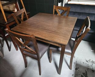 5pc hazel square dining set