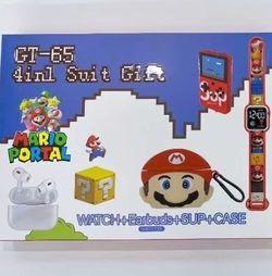 Mario 400 Retro Games Console and Mario Watch