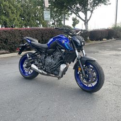 2022 Yamaha Mt07 Only 51 Miles 
