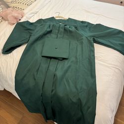 Perris High school Green Cap and Gown