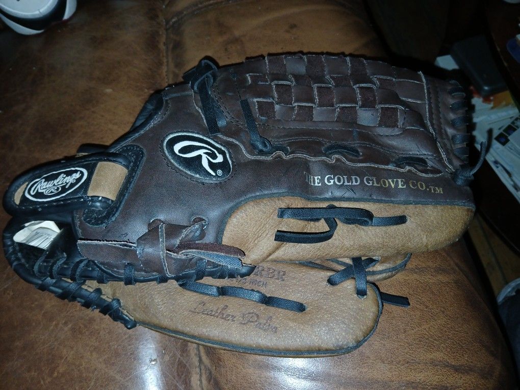 Rawlings PM25RBR All Leather Youth Baseball Mitt