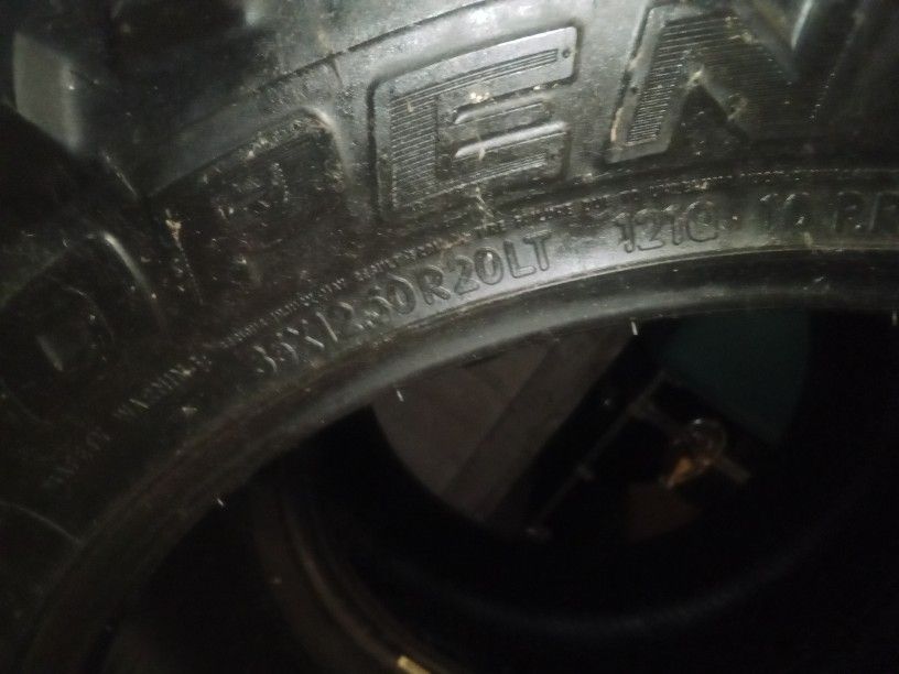 35 / 12.5 / 20  Four Tires