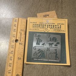 Country Stencils tin stencil - 1988. NEW