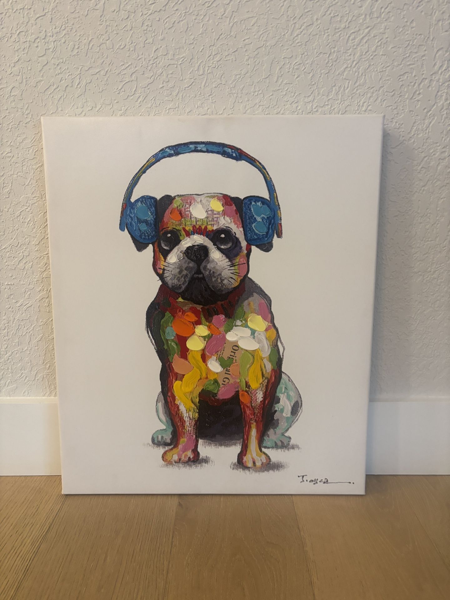 Dog Wall Canvas Kids Decor