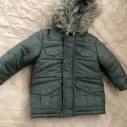 12m Baby Snow Sharpa Jacket With Fur Hoodie