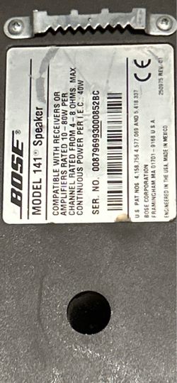 2 Bose model 142 bookshelf speakers