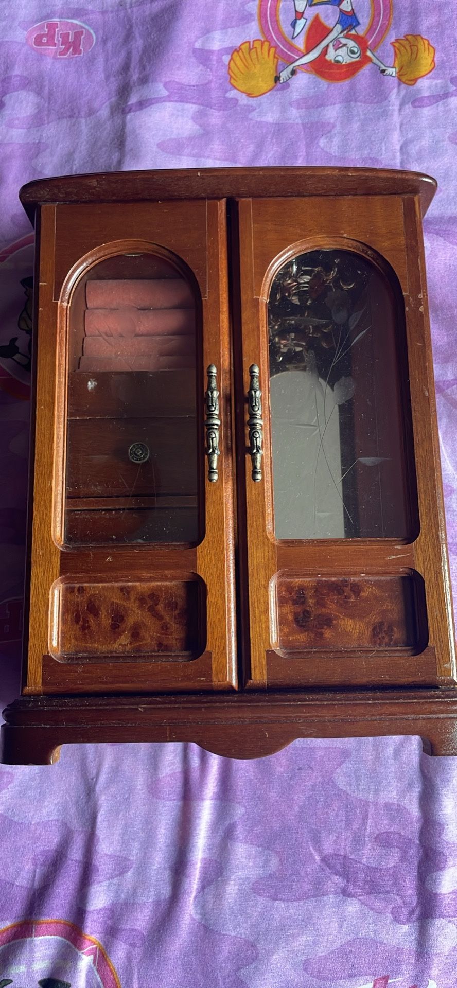 Vintage Wooden Jewelry Box
