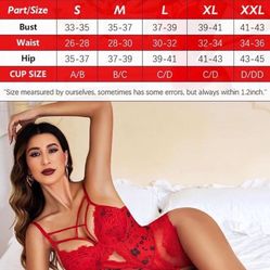 Avidlove Ligerie for Women Lace Bodysuit