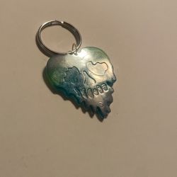 Skull Heart Keychain 