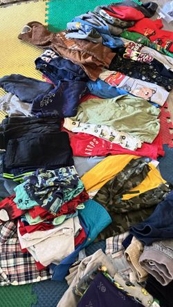 Lot of boys clothes 4T-5T and shoes 9C-10C