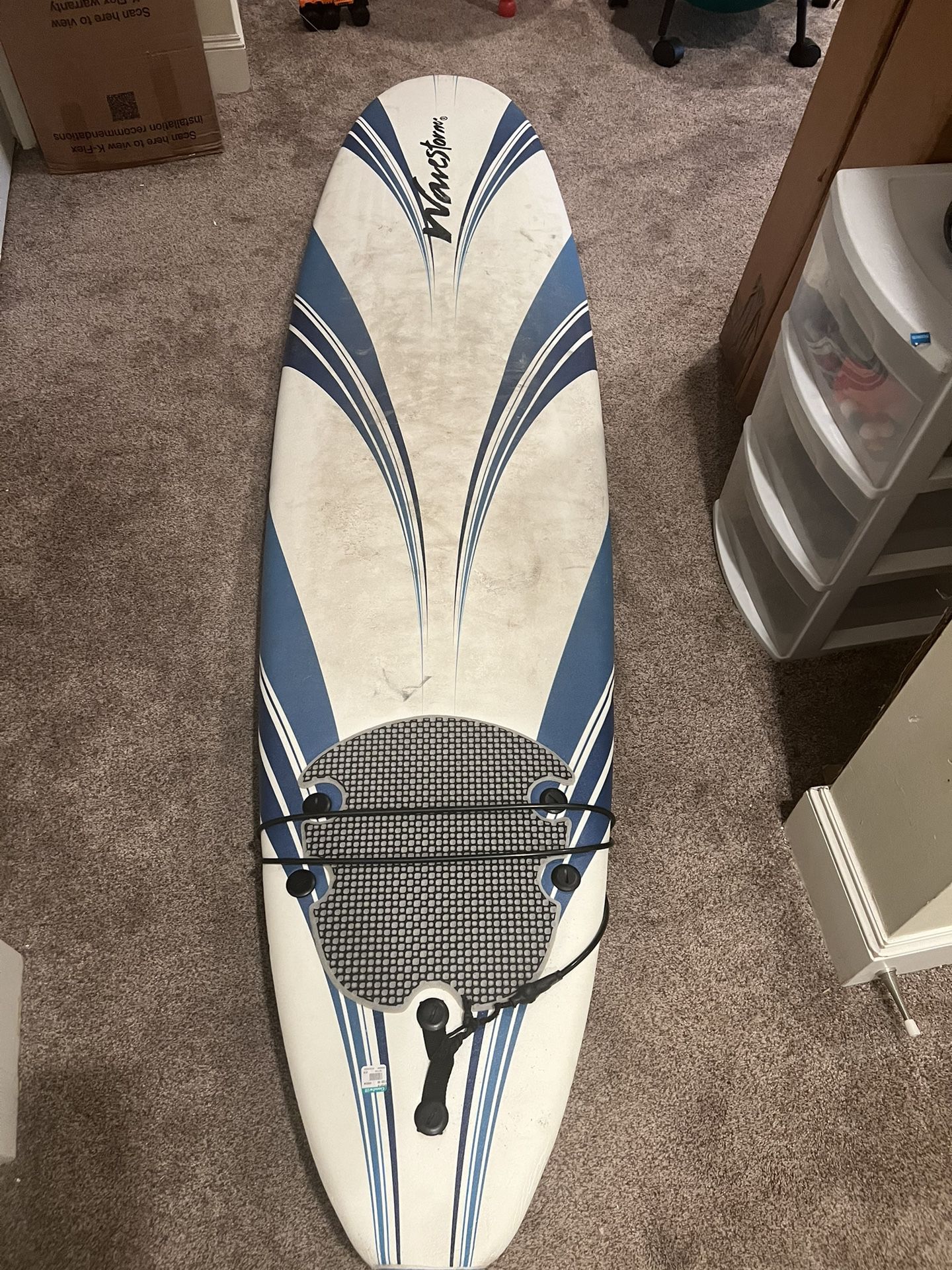 Soft Deck, 8’ Surfboard