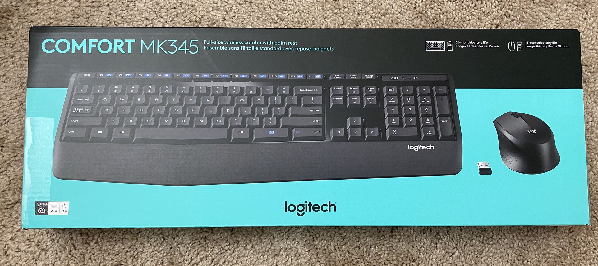 Logitech Wireless Keyboard and mouse set