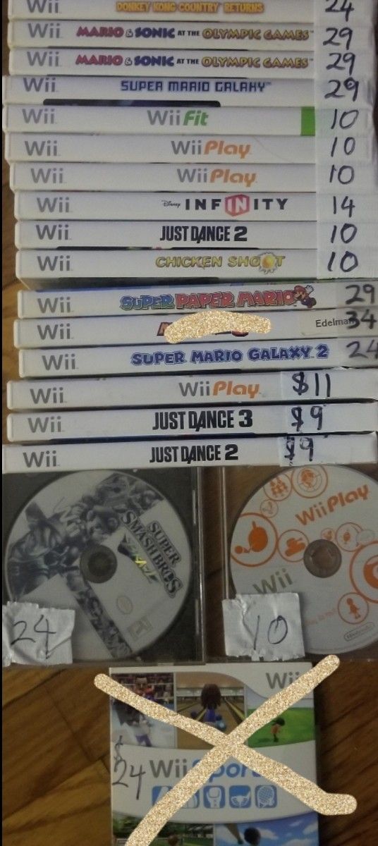 Wii Games. PRICES IN PICS