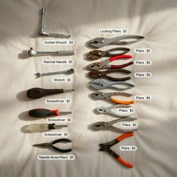 Vintage Hand Tools Bundle - Pliers, Wrenches, Ratchets, Screwdrivers - 15+ Pieces $75 OBO