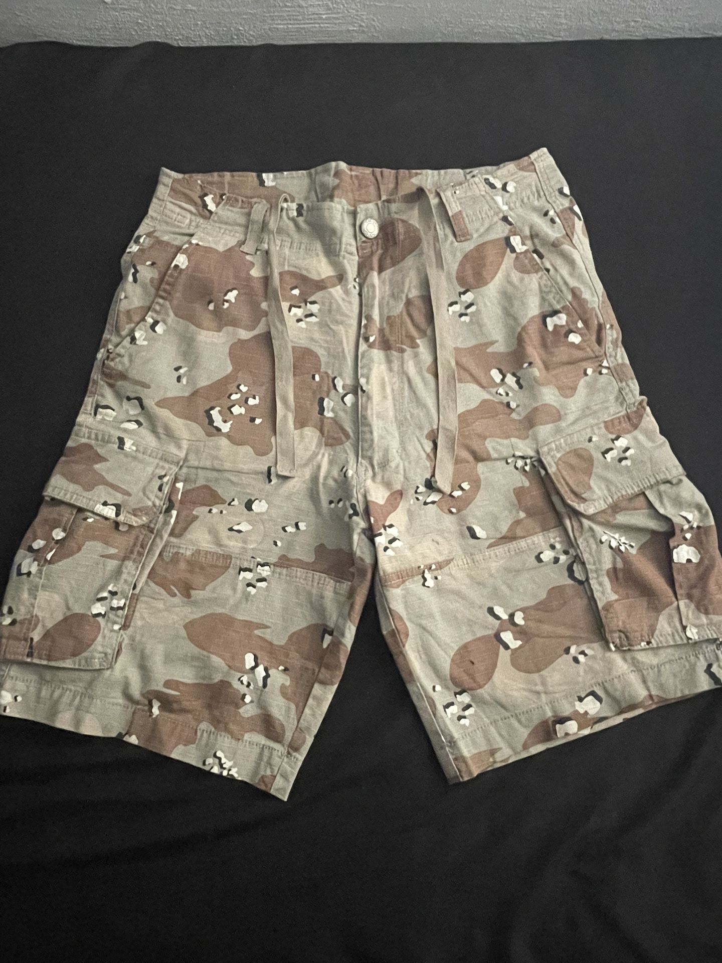 CSG Khaki And Bown Cargo Jorts