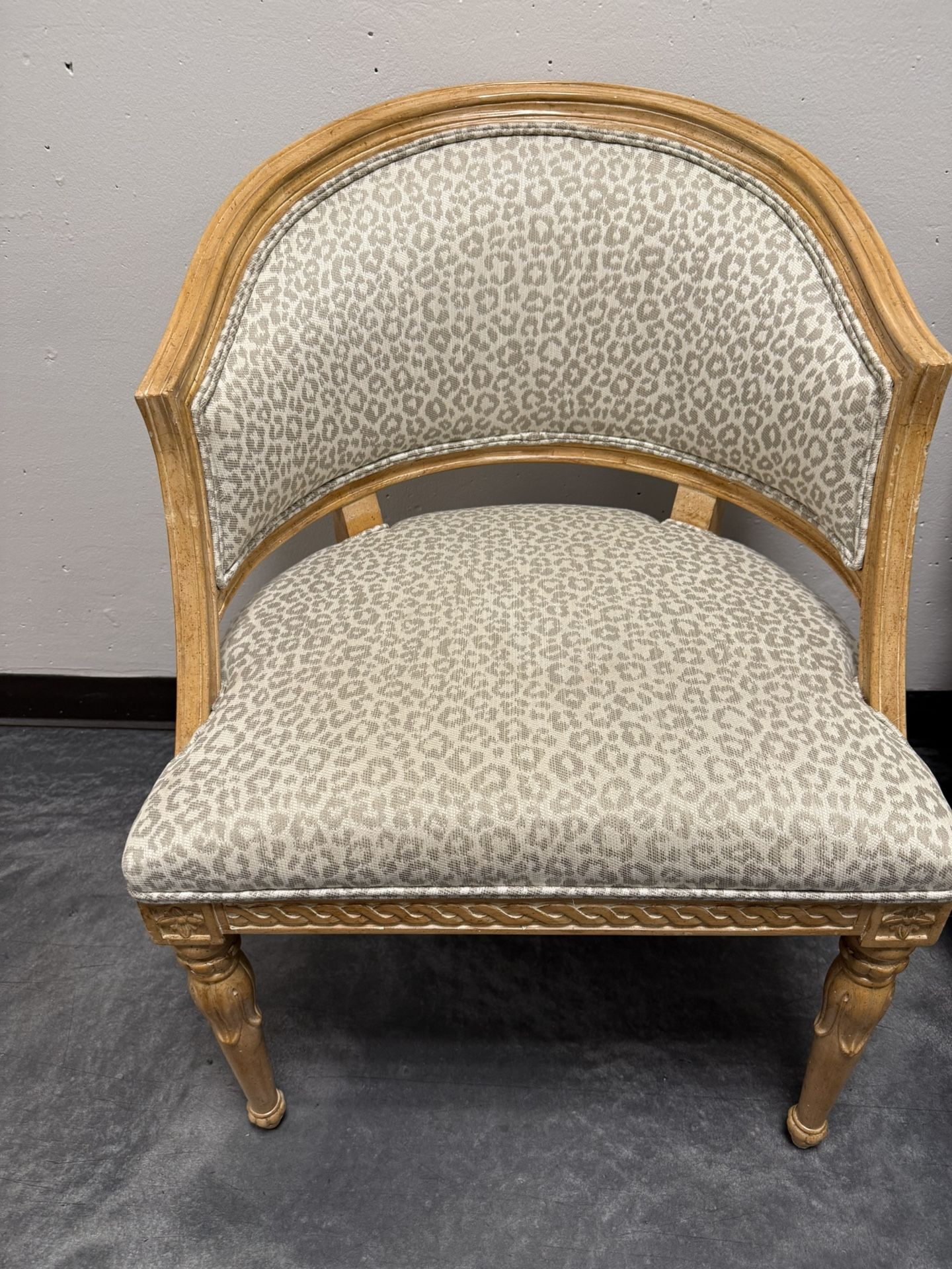 19th Century French Louis XVI Carved and Bleached Side Chair