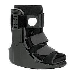 JEWLRI Short Air Walking Boot Medium M Left or Right Foot Black CAM Walker
