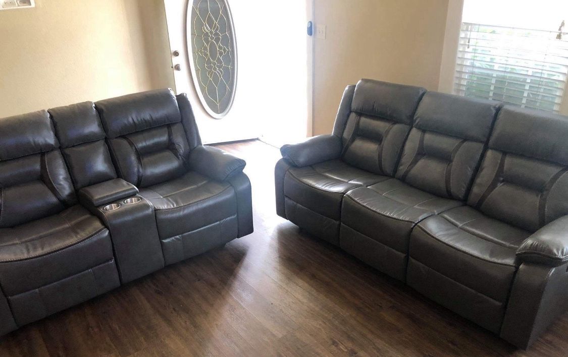 New Recliner Couch and Loveseat Only $50 down payment